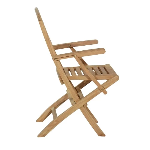 TECK’Attitude Fauteuils De Jardin Pliants En Teck (lot De 2) 6 TECK’Attitude Fauteuils De Jardin Pliants En Teck (lot De 2) – Image 4