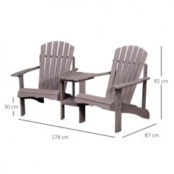Outsunny Fauteuils De Jardin Table Basse étagère Bois Sapin Pré-huilé Gris 9 Outsunny Fauteuils De Jardin Table Basse étagère Bois Sapin Pré-huilé Gris -Fauteuils de jardin Soldes Boutique fauteuils de jardin table basse etagere bois sapin pre huile gris 2