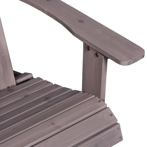 Outsunny Fauteuils De Jardin Table Basse étagère Bois Sapin Pré-huilé Gris 7 Outsunny Fauteuils De Jardin Table Basse étagère Bois Sapin Pré-huilé Gris – Image 5