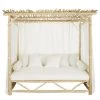 Maisons Du Monde Bains De Soleil Et Chaises Longues Lit à Baldaquin D'extérieur En Branches De Teck Blanchies Et Toile écrue 1 Maisons Du Monde Bains De Soleil Et Chaises Longues Lit à Baldaquin D'extérieur En Branches De Teck Blanchies Et Toile écrue -Fauteuils de jardin Soldes Boutique lit a baldaquin d exterieur en branches de teck blanchies et toile ecrue 1000 0 3 198033 1