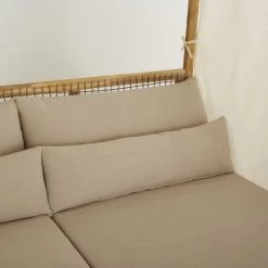 Maisons Du Monde Bains De Soleil Et Chaises Longues Lit à Baldaquin D'extérieur En Résine Tressée Et Toile Taupe Clair -Fauteuils de jardin Soldes Boutique lit a baldaquin d exterieur en resine tressee et toile taupe clair 1000 10 30 186908 7