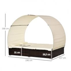 Outsunny Bains De Soleil Et Chaises Longues Lit De Jardin Modulable 2 Places Avec Matelas Résine 4 Fils Chocolat 10 Outsunny Bains De Soleil Et Chaises Longues Lit De Jardin Modulable 2 Places Avec Matelas Résine 4 Fils Chocolat -Fauteuils de jardin Soldes Boutique lit de jardin modulable 2 places avec matelas resine 4 fils chocolat 2