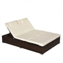Outsunny Bains De Soleil Et Chaises Longues Lit De Jardin Modulable 2 Places Avec Matelas Résine 4 Fils Chocolat 13 Outsunny Bains De Soleil Et Chaises Longues Lit De Jardin Modulable 2 Places Avec Matelas Résine 4 Fils Chocolat -Fauteuils de jardin Soldes Boutique lit de jardin modulable 2 places avec matelas resine 4 fils chocolat 5