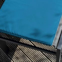 Oviala Matelas Pour Bain De Soleil Lot 2 Coussins Bain De Soleil Polyester Bleu 186x53x5 Cm -Fauteuils de jardin Soldes Boutique lot 2 coussins bain de soleil polyester bleu 186x53x5 cm 4