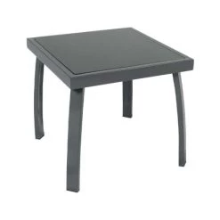 Ozalide Bains De Soleil Et Chaises Longues Lot De 2 Bains De Soleil En Acier Gris Anthracite Avec Table D'appoint -Fauteuils de jardin Soldes Boutique lot de 2 bains de soleil en acier gris anthracite avec table d appoint 3