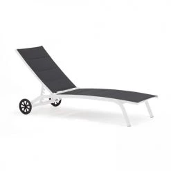 Oviala Bains De Soleil Et Chaises Longues Lot De 2 Bains De Soleil En Aluminium Blanc -Fauteuils de jardin Soldes Boutique lot de 2 bains de soleil en aluminium blanc 1