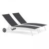 Oviala Bains De Soleil Et Chaises Longues Lot De 2 Bains De Soleil En Aluminium Blanc 2 Oviala Bains De Soleil Et Chaises Longues Lot De 2 Bains De Soleil En Aluminium Blanc -Fauteuils de jardin Soldes Boutique lot de 2 bains de soleil en aluminium blanc