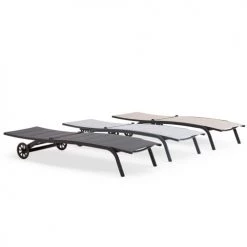 Oviala Bains De Soleil Et Chaises Longues Lot De 2 Bains De Soleil En Aluminium Blanc -Fauteuils de jardin Soldes Boutique lot de 2 bains de soleil en aluminium blanc 5