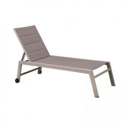 Oviala Bains De Soleil Et Chaises Longues Lot De 2 Bains De Soleil En Aluminium Et Textilène Beige -Fauteuils de jardin Soldes Boutique lot de 2 bains de soleil en aluminium et textilene beige 2