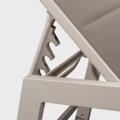 Oviala Bains De Soleil Et Chaises Longues Lot De 2 Bains De Soleil En Aluminium Et Textilène Beige -Fauteuils de jardin Soldes Boutique lot de 2 bains de soleil en aluminium et textilene beige 5