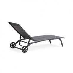 Oviala Bains De Soleil Et Chaises Longues Lot De 2 Bains De Soleil En Aluminium Noir -Fauteuils de jardin Soldes Boutique lot de 2 bains de soleil en aluminium noir 5