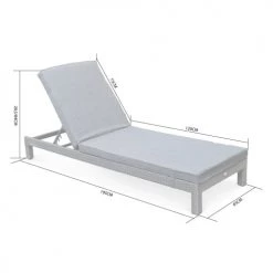 Alice's Garden Bains De Soleil Et Chaises Longues Lot De 2 Bains De Soleil En Résine Tressée Noir Et Gris -Fauteuils de jardin Soldes Boutique lot de 2 bains de soleil en resine tressee noir et gris 3