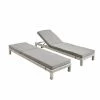 Alice's Garden Bains De Soleil Et Chaises Longues Lot De 2 Bains De Soleil En Résine Tressée Nuances De Gris -Fauteuils de jardin Soldes Boutique lot de 2 bains de soleil en resine tressee nuances de gris