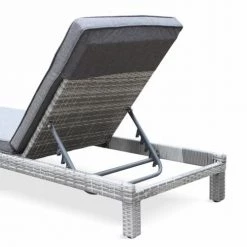 Alice's Garden Bains De Soleil Et Chaises Longues Lot De 2 Bains De Soleil En Résine Tressée Nuances De Gris -Fauteuils de jardin Soldes Boutique lot de 2 bains de soleil en resine tressee nuances de gris 3