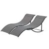 Outsunny Bains De Soleil Et Chaises Longues Lot De 2 Bains De Soleil Pliables Design Contemporain Anthracite 1 Outsunny Bains De Soleil Et Chaises Longues Lot De 2 Bains De Soleil Pliables Design Contemporain Anthracite -Fauteuils de jardin Soldes Boutique lot de 2 bains de soleil pliables design contemporain anthracite