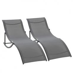 Outsunny Bains De Soleil Et Chaises Longues Lot De 2 Bains De Soleil Pliables Design Contemporain Anthracite 11 Outsunny Bains De Soleil Et Chaises Longues Lot De 2 Bains De Soleil Pliables Design Contemporain Anthracite -Fauteuils de jardin Soldes Boutique lot de 2 bains de soleil pliables design contemporain anthracite 3