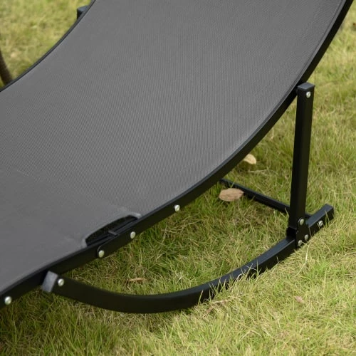 Outsunny Bains De Soleil Et Chaises Longues Lot De 2 Bains De Soleil Pliables Design Contemporain Anthracite 8 Outsunny Bains De Soleil Et Chaises Longues Lot De 2 Bains De Soleil Pliables Design Contemporain Anthracite – Image 6