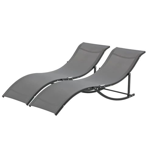 Outsunny Bains De Soleil Et Chaises Longues Lot De 2 Bains De Soleil Pliables Design Contemporain Anthracite 3 Outsunny Bains De Soleil Et Chaises Longues Lot De 2 Bains De Soleil Pliables Design Contemporain Anthracite