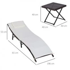 Outsunny Bains De Soleil Et Chaises Longues Lot De 2 Bains De Soleil Pliables Matelas Table Basse Résine Chocolat 10 Outsunny Bains De Soleil Et Chaises Longues Lot De 2 Bains De Soleil Pliables Matelas Table Basse Résine Chocolat -Fauteuils de jardin Soldes Boutique lot de 2 bains de soleil pliables matelas table basse resine chocolat 2