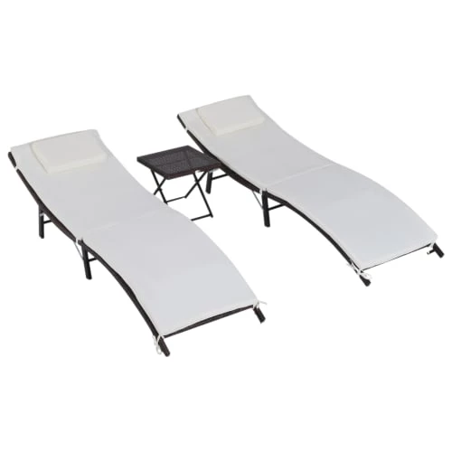Outsunny Bains De Soleil Et Chaises Longues Lot De 2 Bains De Soleil Pliables Matelas Table Basse Résine Chocolat 3 Outsunny Bains De Soleil Et Chaises Longues Lot De 2 Bains De Soleil Pliables Matelas Table Basse Résine Chocolat