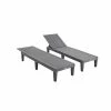 Alice's Garden Bains De Soleil Et Chaises Longues Lot De 2 Bains De Soleil Transats Multi Positions En Plastique -Fauteuils de jardin Soldes Boutique lot de 2 bains de soleil transats multi positions en plastique