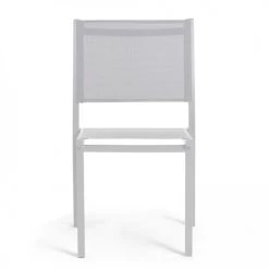 Oviala Lot De 2 Chaises De Jardin Aluminium Et Textilène Blanc -Fauteuils de jardin Soldes Boutique lot de 2 chaises de jardin aluminium et textilene blanc 2