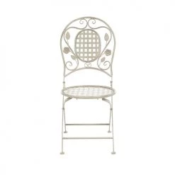 Beliani Lot De 2 Chaises De Jardin Blanc Cassé -Fauteuils de jardin Soldes Boutique lot de 2 chaises de jardin blanc casse 3
