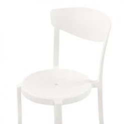 Beliani Lot De 2 Chaises De Jardin Blanches -Fauteuils de jardin Soldes Boutique lot de 2 chaises de jardin blanches 11