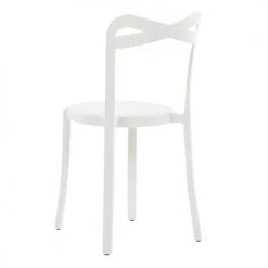 Beliani Lot De 2 Chaises De Jardin Blanches -Fauteuils de jardin Soldes Boutique lot de 2 chaises de jardin blanches 3