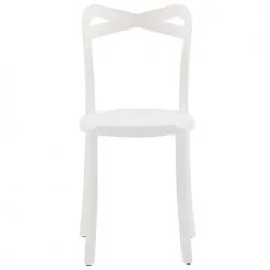 Beliani Lot De 2 Chaises De Jardin Blanches -Fauteuils de jardin Soldes Boutique lot de 2 chaises de jardin blanches 4