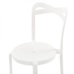 Beliani Lot De 2 Chaises De Jardin Blanches -Fauteuils de jardin Soldes Boutique lot de 2 chaises de jardin blanches 5