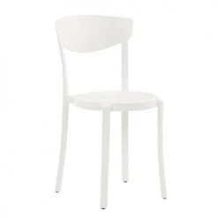 Beliani Lot De 2 Chaises De Jardin Blanches -Fauteuils de jardin Soldes Boutique lot de 2 chaises de jardin blanches 8