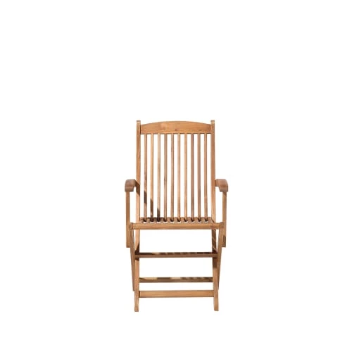 Beliani Lot De 2 Chaises De Jardin Bois Clair 5 Beliani Lot De 2 Chaises De Jardin Bois Clair – Image 3