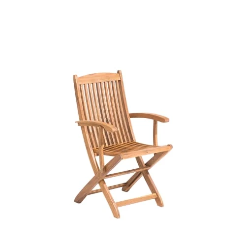Beliani Lot De 2 Chaises De Jardin Bois Clair 6 Beliani Lot De 2 Chaises De Jardin Bois Clair – Image 4