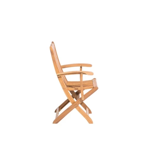 Beliani Lot De 2 Chaises De Jardin Bois Clair 7 Beliani Lot De 2 Chaises De Jardin Bois Clair – Image 5