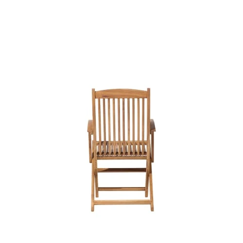 Beliani Lot De 2 Chaises De Jardin Bois Clair 8 Beliani Lot De 2 Chaises De Jardin Bois Clair – Image 6