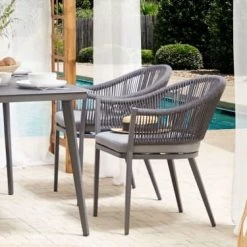 Beliani Lot De 2 Chaises De Jardin De Couleur Grise 9 Beliani Lot De 2 Chaises De Jardin De Couleur Grise -Fauteuils de jardin Soldes Boutique lot de 2 chaises de jardin de couleur grise 7