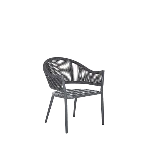 Beliani Lot De 2 Chaises De Jardin De Couleur Grise 5 Beliani Lot De 2 Chaises De Jardin De Couleur Grise – Image 3
