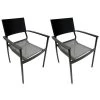 Meubletmoi Lot De 2 Chaises De Jardin En Aluminium Et Revêtement Textilène 1 Meubletmoi Lot De 2 Chaises De Jardin En Aluminium Et Revêtement Textilène -Fauteuils de jardin Soldes Boutique lot de 2 chaises de jardin en aluminium et revetement textilene