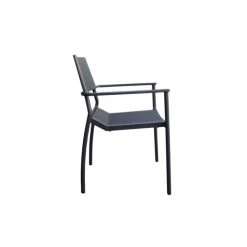 Meubletmoi Lot De 2 Chaises De Jardin En Aluminium Et Revêtement Textilène -Fauteuils de jardin Soldes Boutique lot de 2 chaises de jardin en aluminium et revetement textilene 2