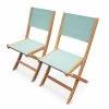Alice's Garden Lot De 2 Chaises De Jardin En Bois Vert De Gris