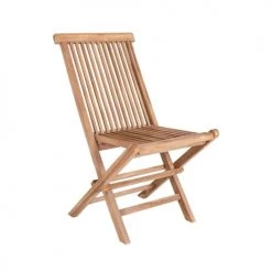 House Nordic Lot De 2 Chaises De Jardin En Teck Bois Clair -Fauteuils de jardin Soldes Boutique lot de 2 chaises de jardin en teck bois clair 3