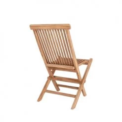 House Nordic Lot De 2 Chaises De Jardin En Teck Bois Clair -Fauteuils de jardin Soldes Boutique lot de 2 chaises de jardin en teck bois clair 5