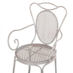 Beliani Lot De 2 Chaises De Jardin Grises -Fauteuils de jardin Soldes Boutique lot de 2 chaises de jardin grises 5