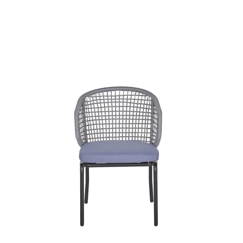 Beliani Lot De 2 Chaises De Jardin Grises 6 Beliani Lot De 2 Chaises De Jardin Grises – Image 4