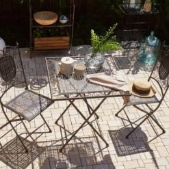 Beliani Lot De 2 Chaises De Jardin Noires 9 Beliani Lot De 2 Chaises De Jardin Noires -Fauteuils de jardin Soldes Boutique lot de 2 chaises de jardin noires 1