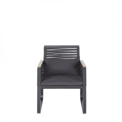 Beliani Lot De 2 Chaises De Jardin Noires 11 Beliani Lot De 2 Chaises De Jardin Noires -Fauteuils de jardin Soldes Boutique lot de 2 chaises de jardin noires 9