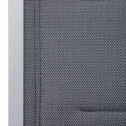 Alice's Garden Chaises De Jardin Lot De 2 Chaises En Aluminium Gris Et Textilène Gris -Fauteuils de jardin Soldes Boutique lot de 2 chaises en aluminium gris et textilene gris 2