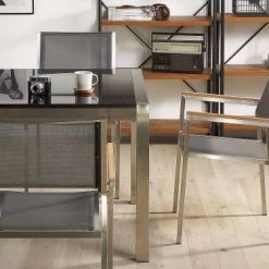 Beliani Chaises De Jardin Lot De 2 Chaises Grises 9 Beliani Chaises De Jardin Lot De 2 Chaises Grises -Fauteuils de jardin Soldes Boutique lot de 2 chaises grises 1