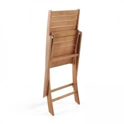 Oviala Chaises De Jardin Lot De 2 Chaises Pliantes En Bois D'eucalyptus -Fauteuils de jardin Soldes Boutique lot de 2 chaises pliantes en bois d eucalyptus 2